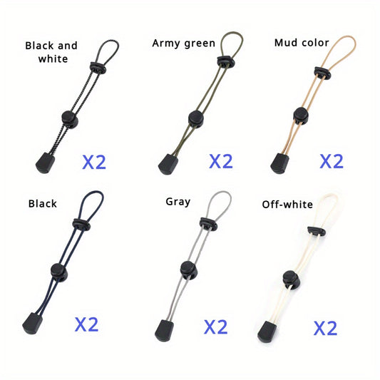 12pcs Outdoor Fixed Buckle Elastic Rope Binding Equipment