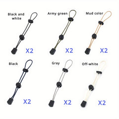 12pcs Outdoor Fixed Buckle Elastic Rope Binding Equipment