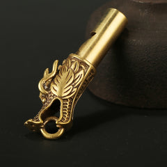 Brass Whistle Faucet Keychain Pendant for Survival