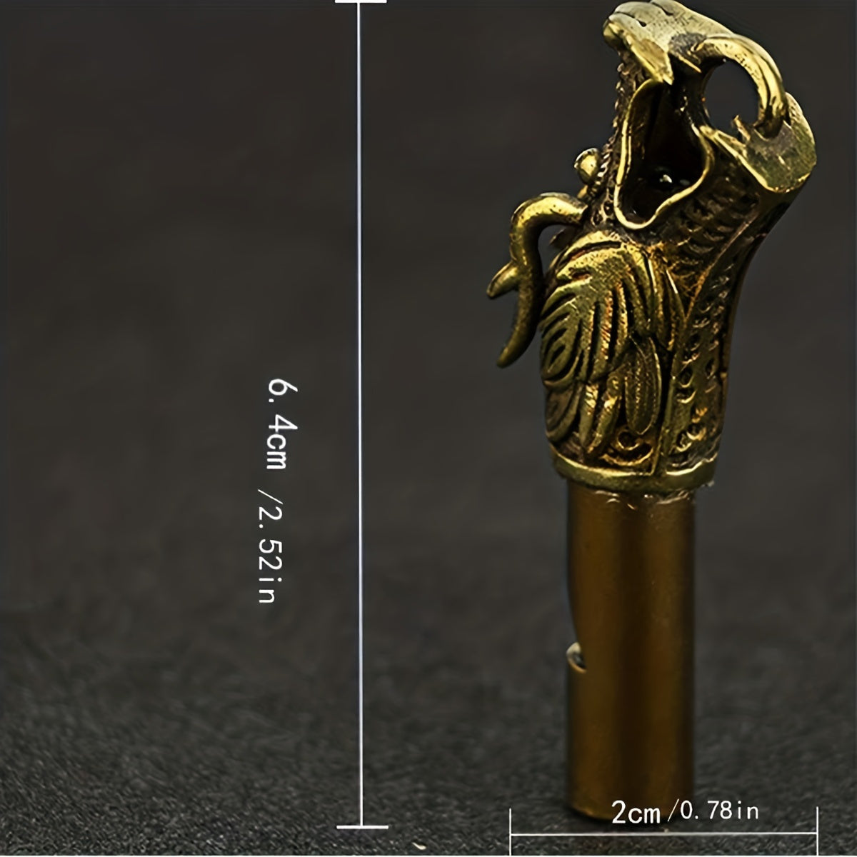Brass Whistle Faucet Keychain Pendant for Survival