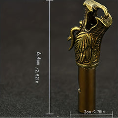 Brass Whistle Faucet Keychain Pendant for Survival