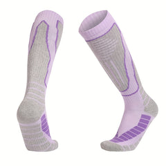 Men's Knee High Sport Socks Non Slip Shock Absorption Athletic Socks