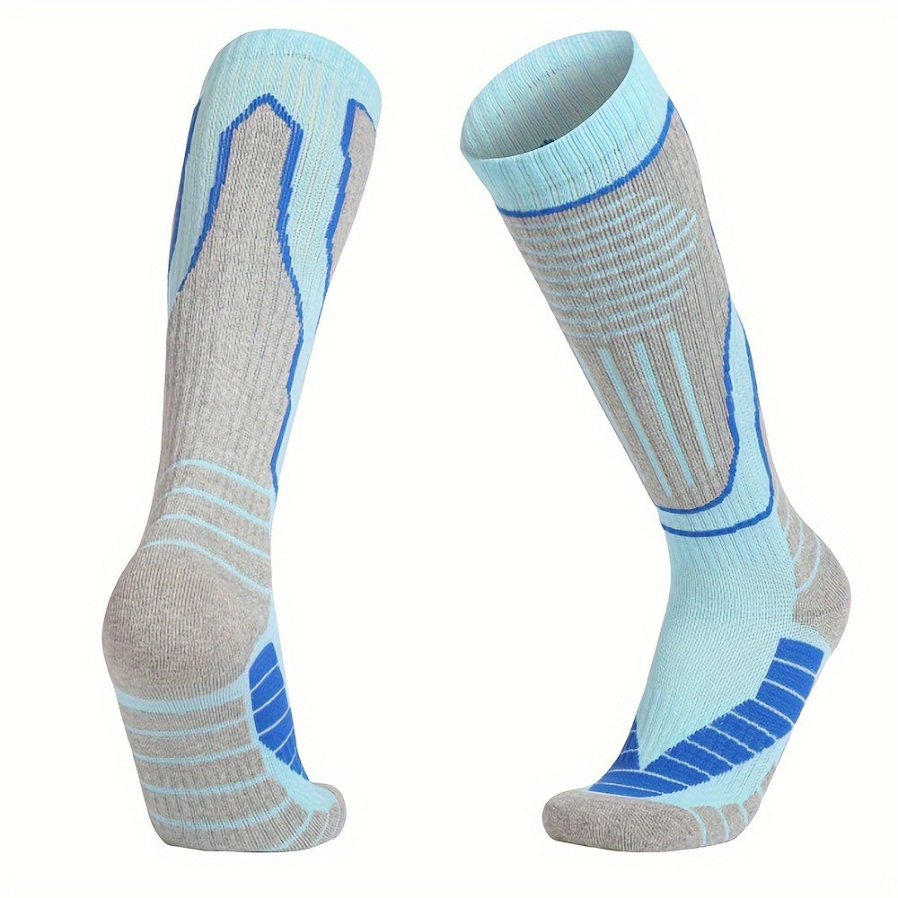Men's Knee High Sport Socks Non Slip Shock Absorption Athletic Socks