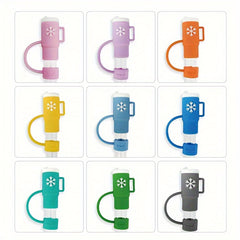 Silicone Straw Tip Covers Reusable Straw Cap Dust Proof for 1pc F