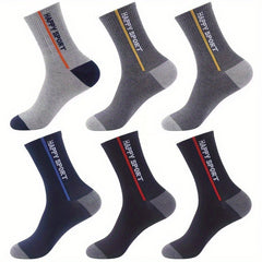 5 Pairs Men's Athletic Quarter Socks Sweat Absorbing