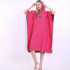 Surf Beach Towel Poncho Changing Robe Quick Dry Microfibres Toweling