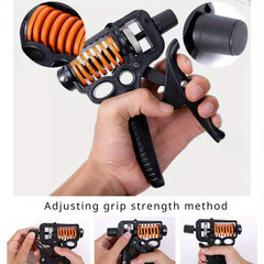 Adjustable Hand Grip Set 5pcs - Finger Trainer, Grip Strengthener, Grip Ring