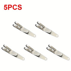 5pcs Stainless Steel Bag Belt Clip Outdoor Camping Hiking