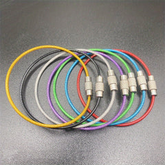 5pcs Stainless Steel Wire Ring Keyring Accessories