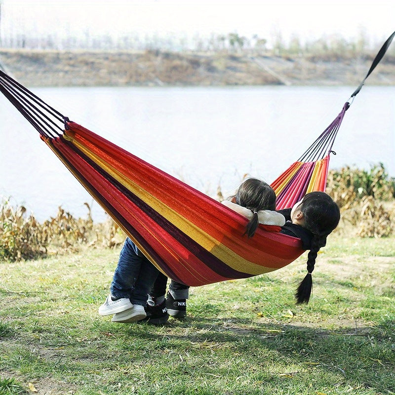 Outdoor Single Canvas Hammock Indoor Balcony Hanging Chair