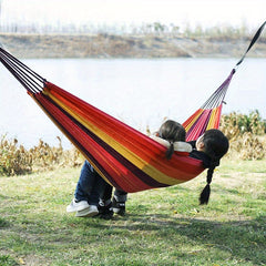 Outdoor Single Canvas Hammock Indoor Balcony Hanging Chair