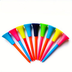 20 Pcs Soft Rubber Sleeve Double Plastic Ball Tee Golf Nail Seat