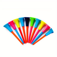 20 Pcs Soft Rubber Sleeve Double Plastic Ball Tee Golf Nail Seat