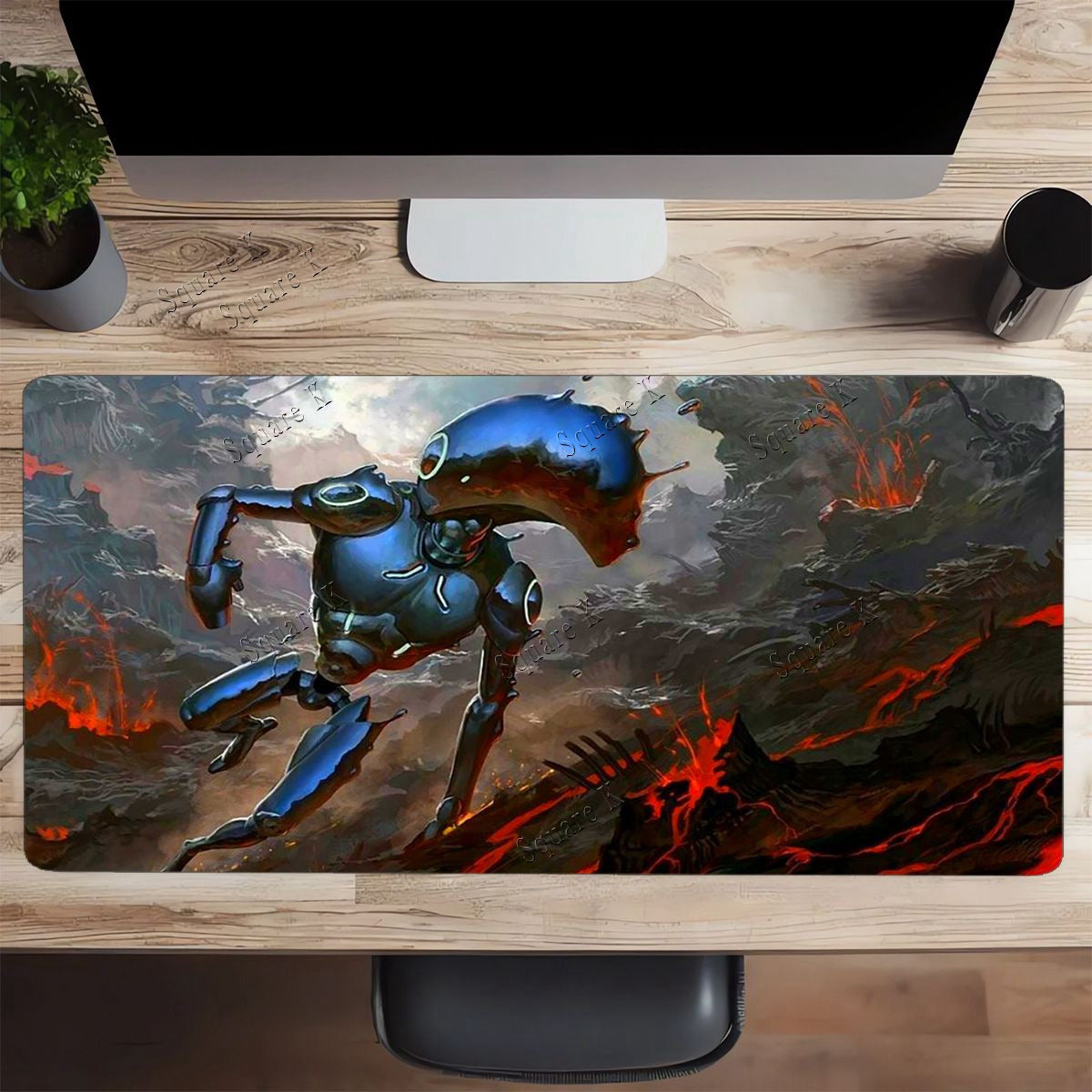 Large Anime Game Mouse Pad - Desktop Game Mat for Christmas Multiplayer Party