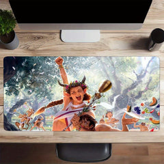 Large Anime Game Mouse Pad - Desktop Game Mat for Christmas Multiplayer Party