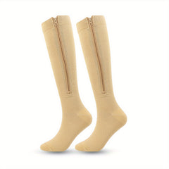 Men's Compression Socks Zipper Breathable for Sport