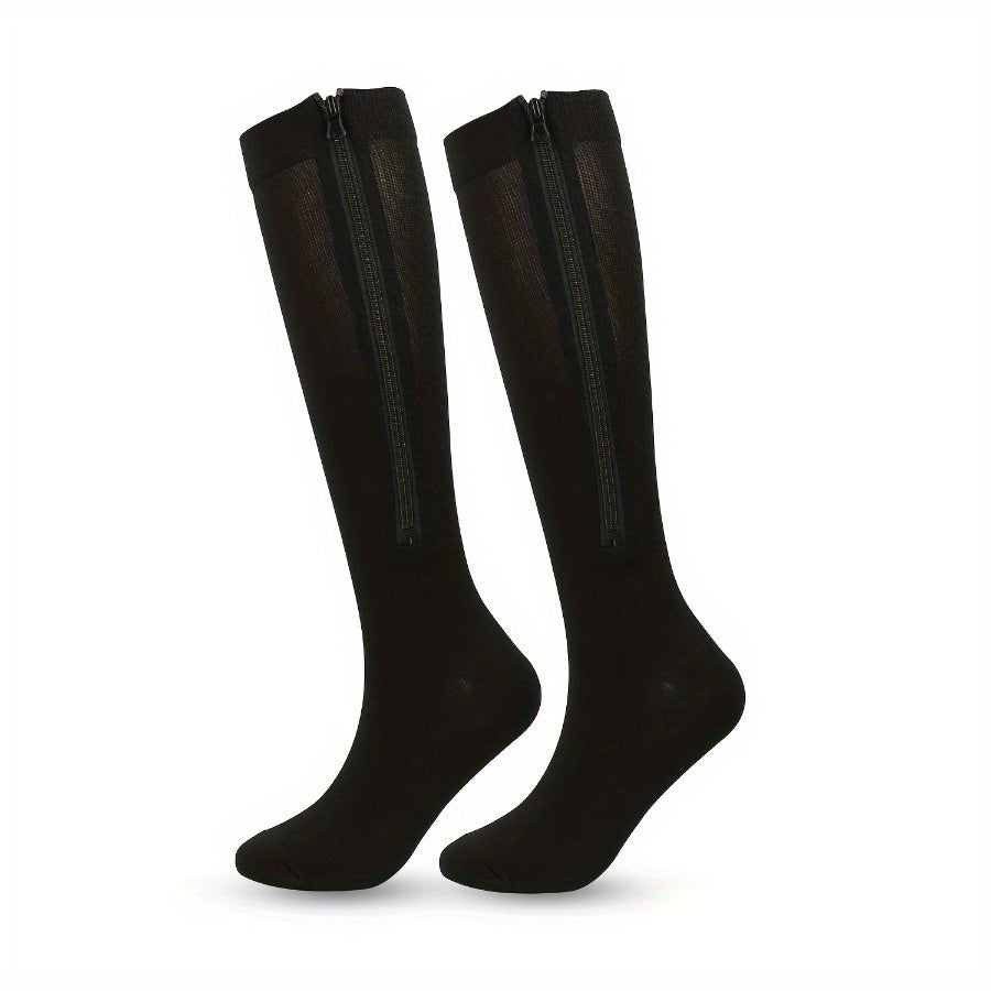 Men's Compression Socks Zipper Breathable for Sport