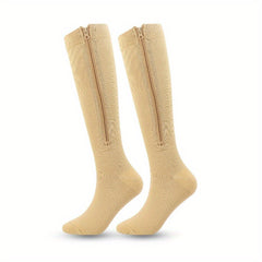 Men's Compression Socks Zipper Breathable for Sport