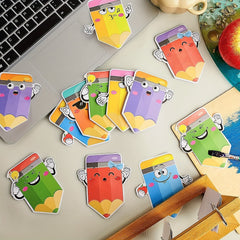 6pcs Pencil Sticky Notes Adhesive Memo Pads For Students School Office Supplies