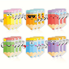 6pcs Pencil Sticky Notes Adhesive Memo Pads For Students School Office Supplies