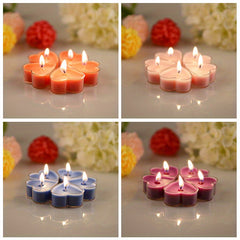 9pcs Heart Shaped Scented Candles Romantic Birthday Christmas Decoration