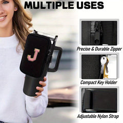 Chenille Initial Letter Phone Pouch Arm Pouch