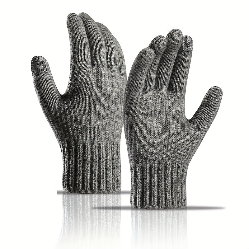 Alpaca Knit & Velvet Touch Screen Gloves for Winter Warmth