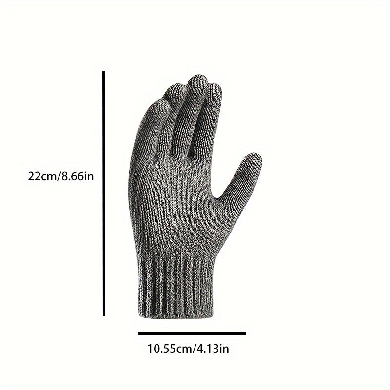 Alpaca Knit & Velvet Touch Screen Gloves for Winter Warmth