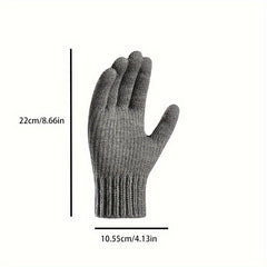 Alpaca Knit & Velvet Touch Screen Gloves for Winter Warmth