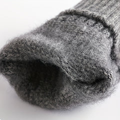 Alpaca Knit & Velvet Touch Screen Gloves for Winter Warmth