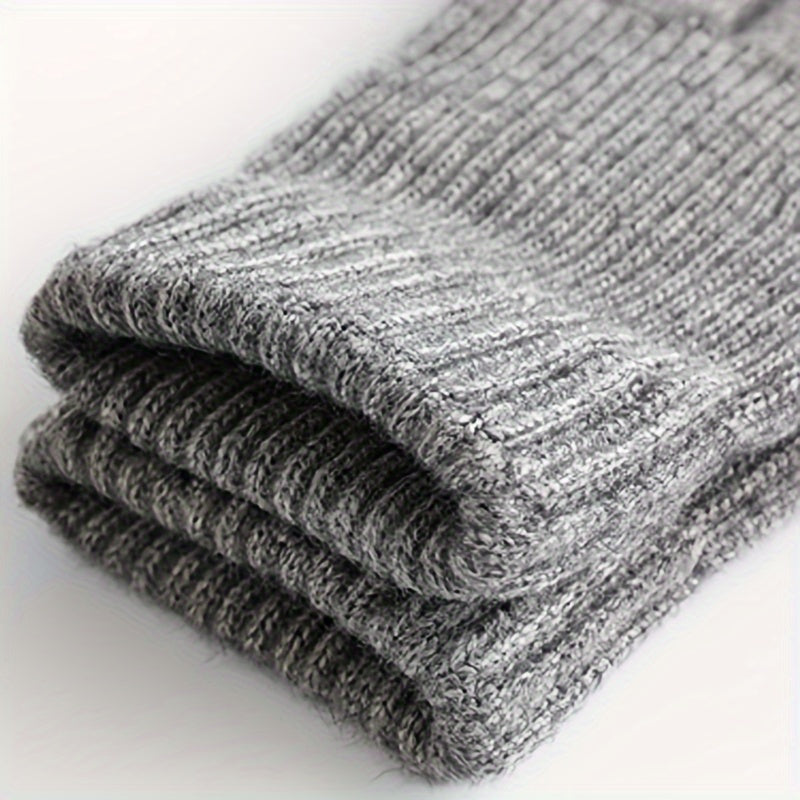Alpaca Knit & Velvet Touch Screen Gloves for Winter Warmth