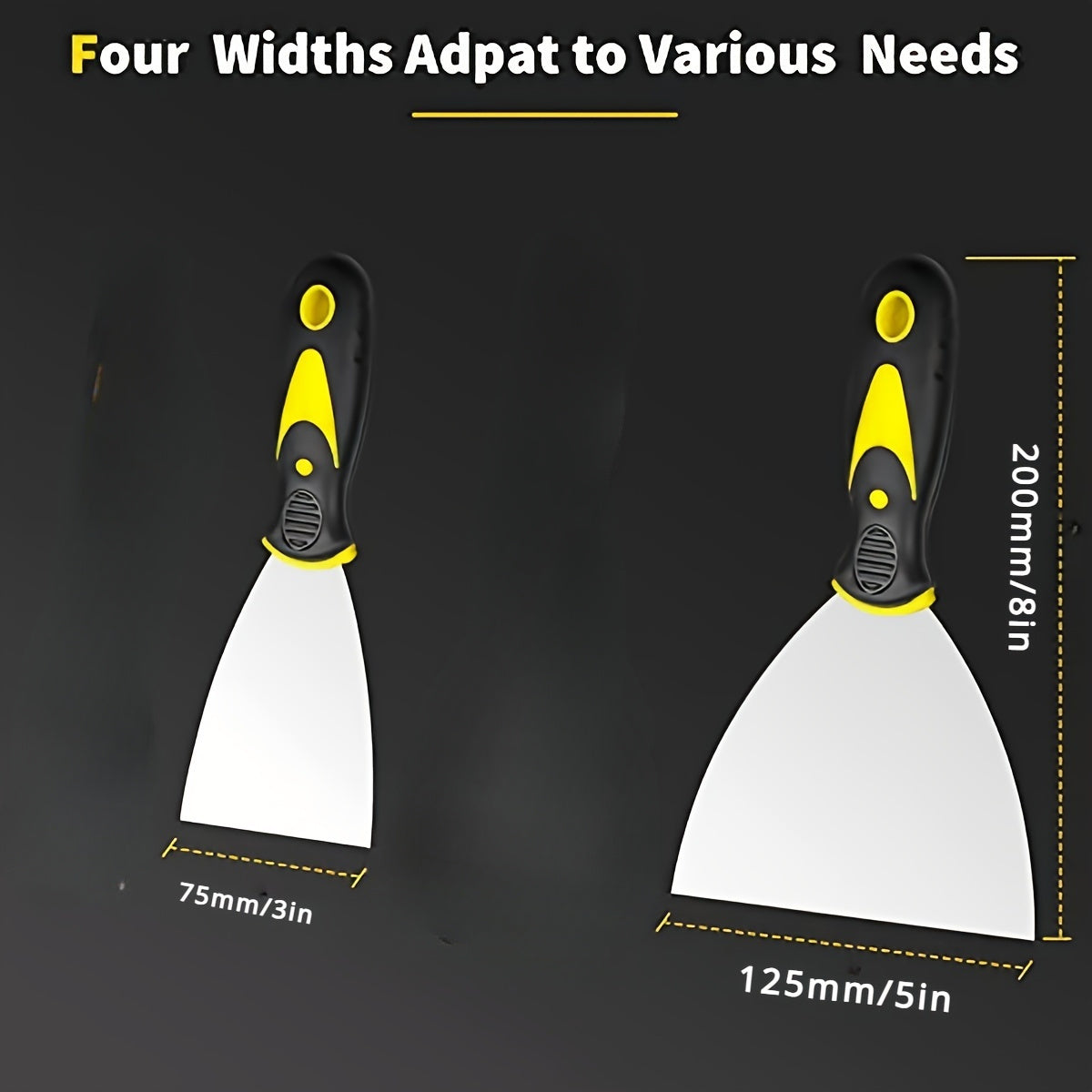 2pcs Putty Cleaning Shovel 3.5 Inches Spackle Set Taping Tool