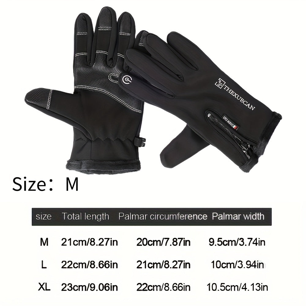 Winter Warm Gloves Touch Screen Driving Gloves Windproof Anti Slip Sports Gloves