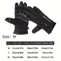 Winter Warm Gloves Touch Screen Driving Gloves Windproof Anti Slip Sports Gloves