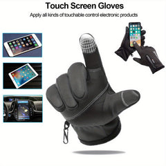 Winter Warm Gloves Touch Screen Driving Gloves Windproof Anti Slip Sports Gloves