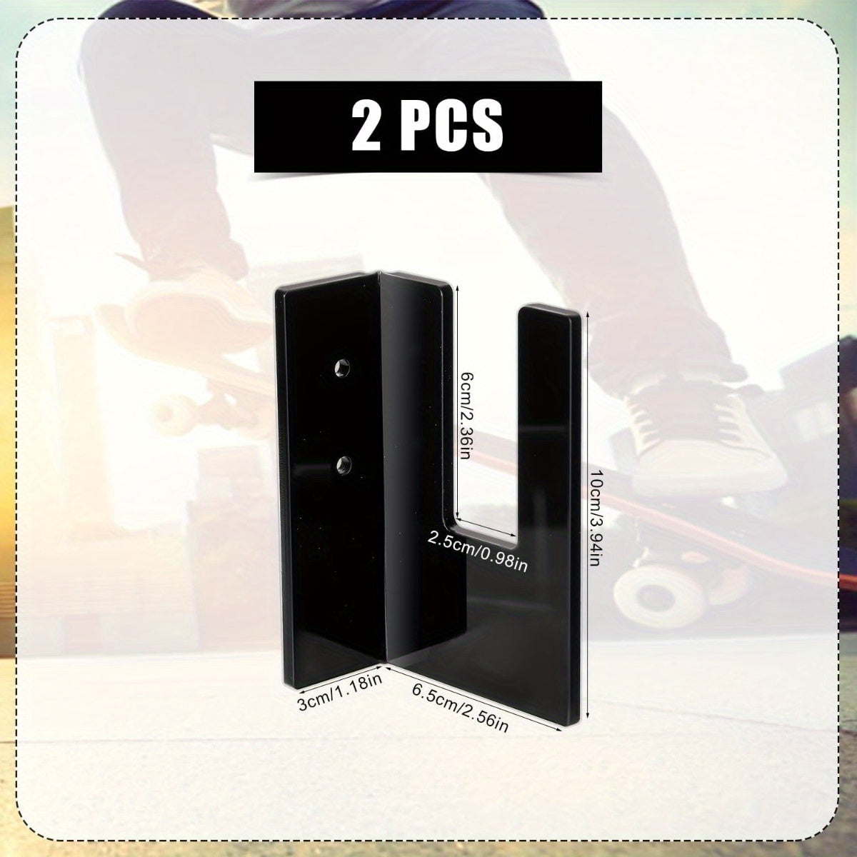 2pcs Snowboard Wall Mount Rack Snowboard Storage Hook