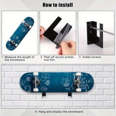 2pcs Snowboard Wall Mount Rack Snowboard Storage Hook