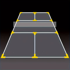 Portable Pickleball Tennis Court Marker Kit for Outdoor Training