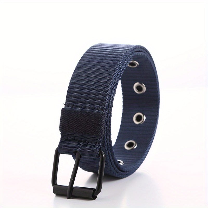 Men's Denim Pants Belt - Breathable Hollow Design