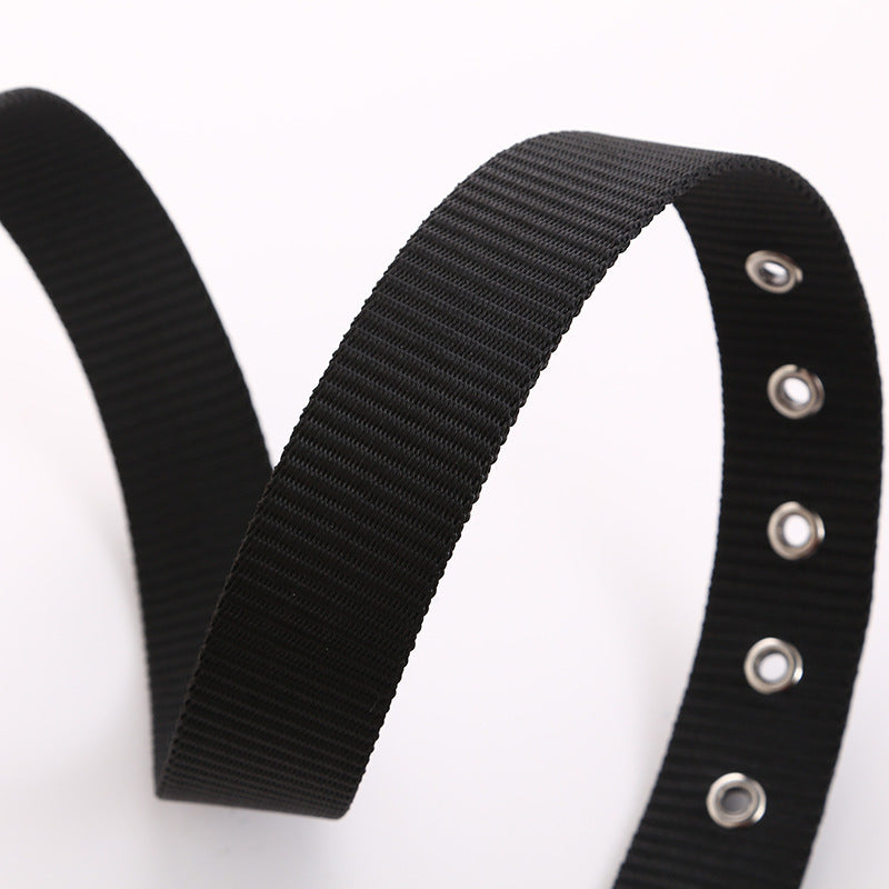Men's Denim Pants Belt - Breathable Hollow Design