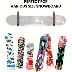 Snowboard Display Rack Wall Mounted Carbon Steel Universal Snowboard Rack