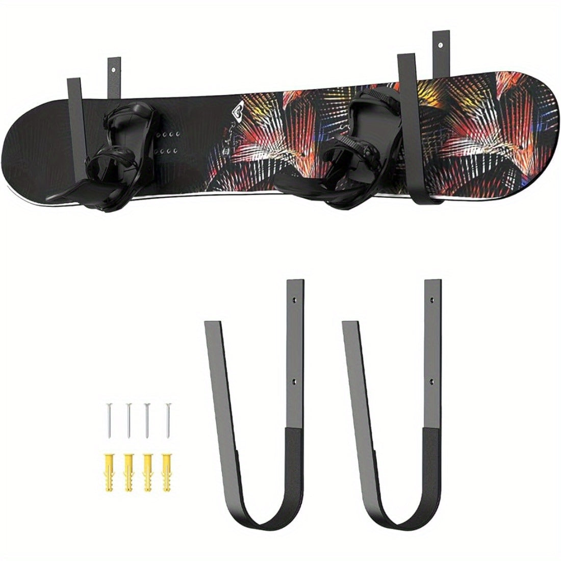 Snowboard Display Rack Wall Mounted Carbon Steel Universal Snowboard Rack