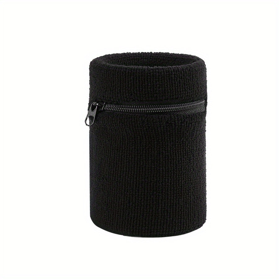 Wristband for Fitness Sports with Zipper Pouch