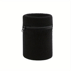 Wristband for Fitness Sports with Zipper Pouch