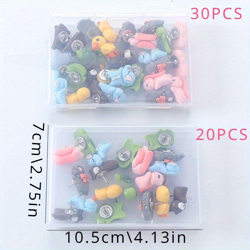 Resin Party Animal Thumbtack Tack Press Nail Corkboard Decor
