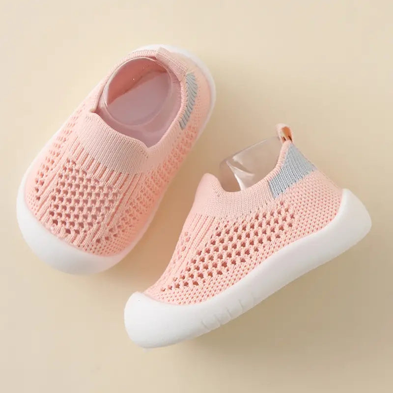 Casual Slip On Woven Shoes Baby Boys Breathable Non Slip Sneakers