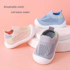 Casual Slip On Woven Shoes Baby Boys Breathable Non Slip Sneakers