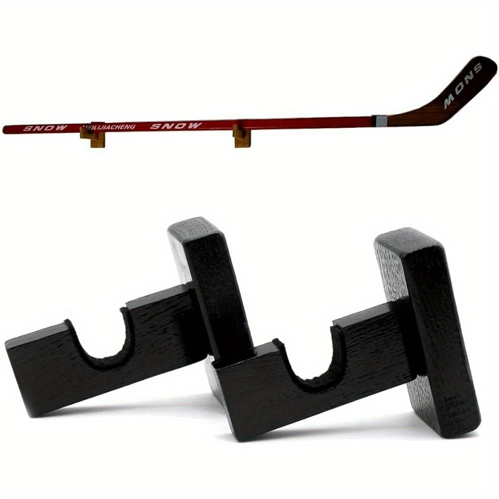 2pcs Hockey Stick Wall Mount Holder Horizontal Racks Supplies