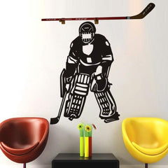 2pcs Hockey Stick Wall Mount Holder Horizontal Racks Supplies