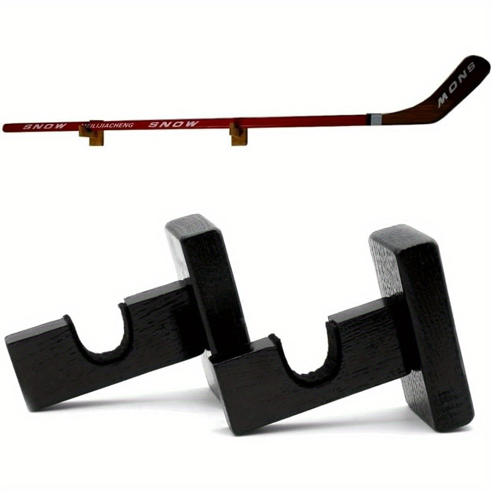 2pcs Hockey Stick Wall Mount Holder Horizontal Racks Supplies